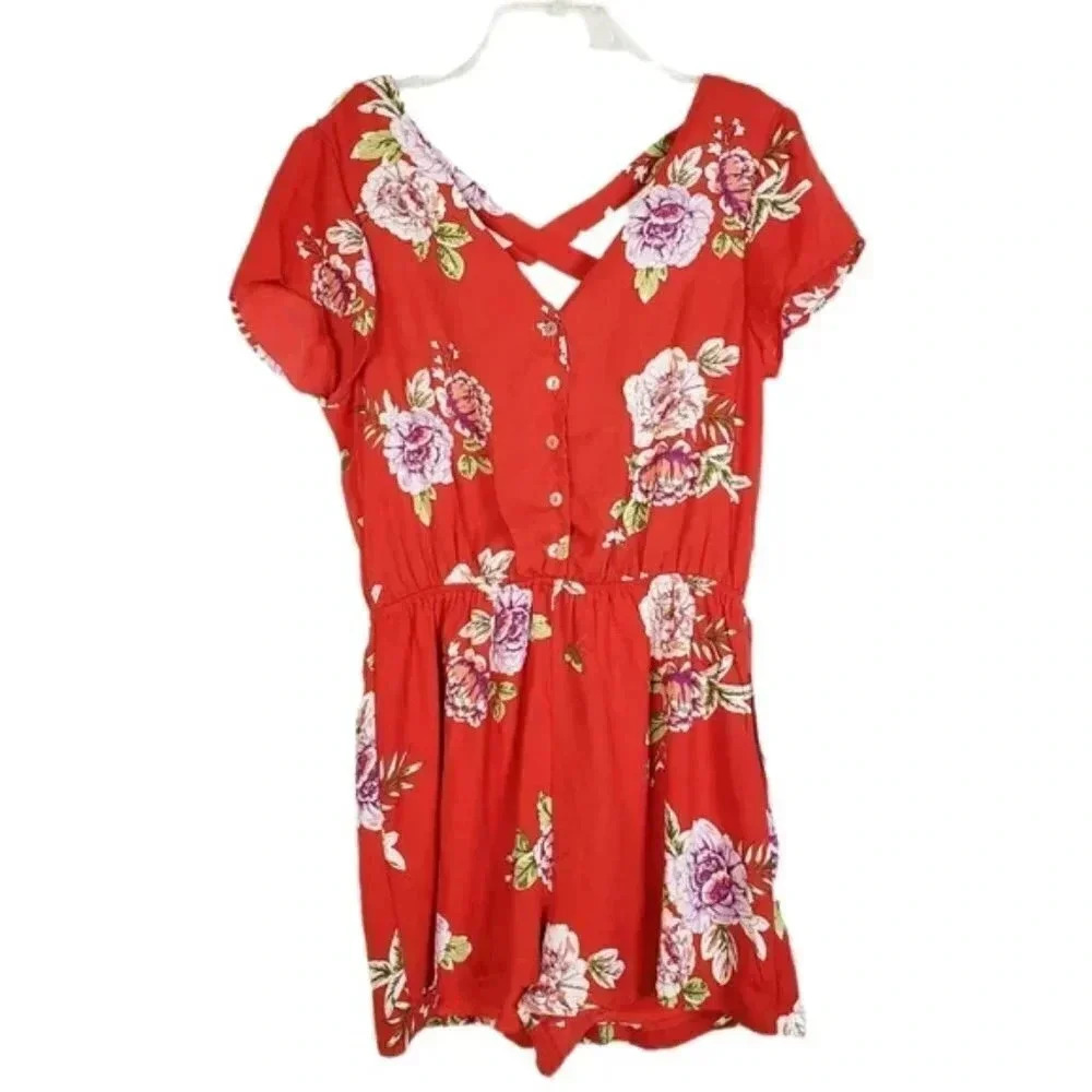 As U Wish Floral Romper